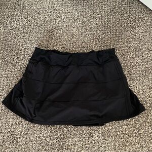 black lululemon tennis skirt